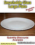 Large Plate Smashable prop