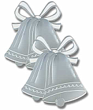 Silver Foil Bell Silhouette 16�" 