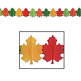 Fall Leaf Garland 9" x 12'