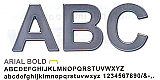 Arial Bold Plastic Letters