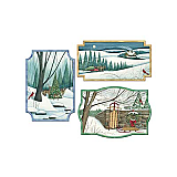 White Christmas Cutouts 18"