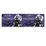 FR Metallic Happy Halloween Fringe Banner 14" x 4'