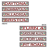Racing Street Sign Cutouts 4" x 24"