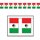Outdoor Mexican Flag Banner 18" x 60'