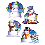 Snowman Cutouts 16"