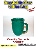 Large Cafe Style Coffee Mug Smashable prop