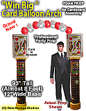 Win Big Ballon Arch - 93 Inch Casino foam prop