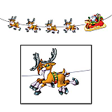 Santa & Sleigh Streamer 8'