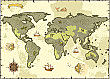 Backdrop - World Map Pirate