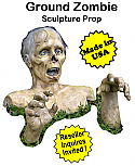 Ground Zombie Sculpture Prop