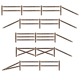 Split Rail Fence Party�Props 3' 2�" & 6' 6"