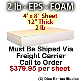 EPS Foam Sheet - 2 lb Density - 48x96x12