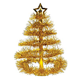 Christmas Tree Centerpiece 16" Gold