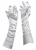 Elegant Evening Gloves White