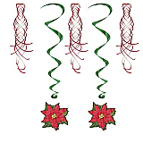 Poinsettia Shimmers & Whirls 22" & 40"
