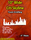 10 Inch Citi-Skyline Foam Shape Silhouette