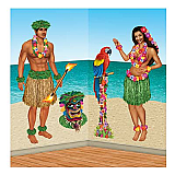 Hula Girl & Polynesian Guy Props 21"-60" luau