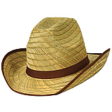 Genuine Adult Cowboy Hat with Brown Trim & Band
