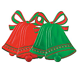 Foil Christmas Bell Silhouettes 16�"