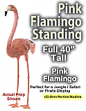 40" Pink Flamingo-Prop - 3D