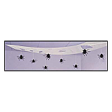 Spooky Spider Ceiling Drape 15" x 10'