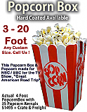 Giant/Big Popcorn Box and Kernels - Any Size