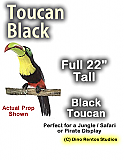 22" Black Toucan Prop - 3D