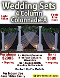 Custom Roman Colonnade - 4 Column Foam Set