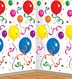Balloons & Confetti Backdrop 4' x 30'