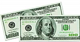 Big Bucks Cutout $100 Bill 7�" x 17�"