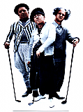 Three Stooges Golf - The Three Stooges Cardboard Cutout Standup Prop