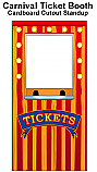 Carnival Ticket Booth Photo Cardboard Cutout Standup Prop