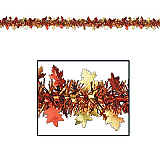 FR Metallic Autumn Leaf Garland 12'