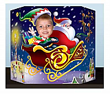 Santa & Elf Photo Prop 3' 1" x 25"