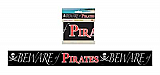 Beware Of Pirates Party Tape 3" x 20'