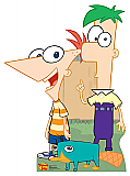 Phineas and Ferb with Perry the Platypus