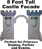 Silver Castle Foam Facade Prop