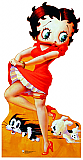 Betty Boop - Pudgy and Cat Chase Cardboard Standee