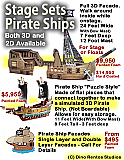 Pirate Ship Foam Stage Sets