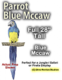 28" Blue Mccaw Parrot Prop - 3D
