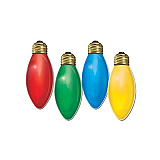 Christmas Light Bulb Cutouts 14"