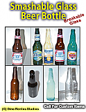 Vintage 1920 Style 12oz. Dark Beer or Soda Bottle Smashable prop