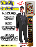 Win Big Column - 81 Inch Casino foam prop