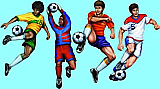 Soccer Cutouts 20" cardbard cutout props