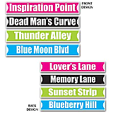 Rock & Roll Street Sign Cutouts 4" x 24"