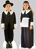 Pilgrim Boy and Girl Cardboard prop