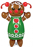 Inflatable 52" Gingerbread Girl