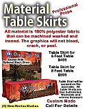 Material Professional Table Skirts Props