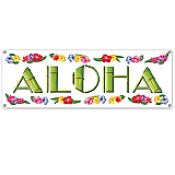 Aloha Sign Banner 5' x 21" Luau 