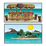 Tiki Bar & Island Props 9"-53" luau